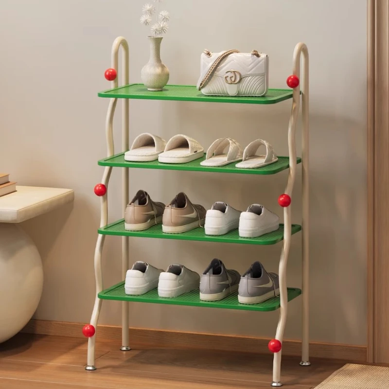 

Narrow Kids Shoe Hanger for Entryway Space Saving Shoe Organizer Slim Multi-Layer Shelf for Living Room Shoe Storage Rack