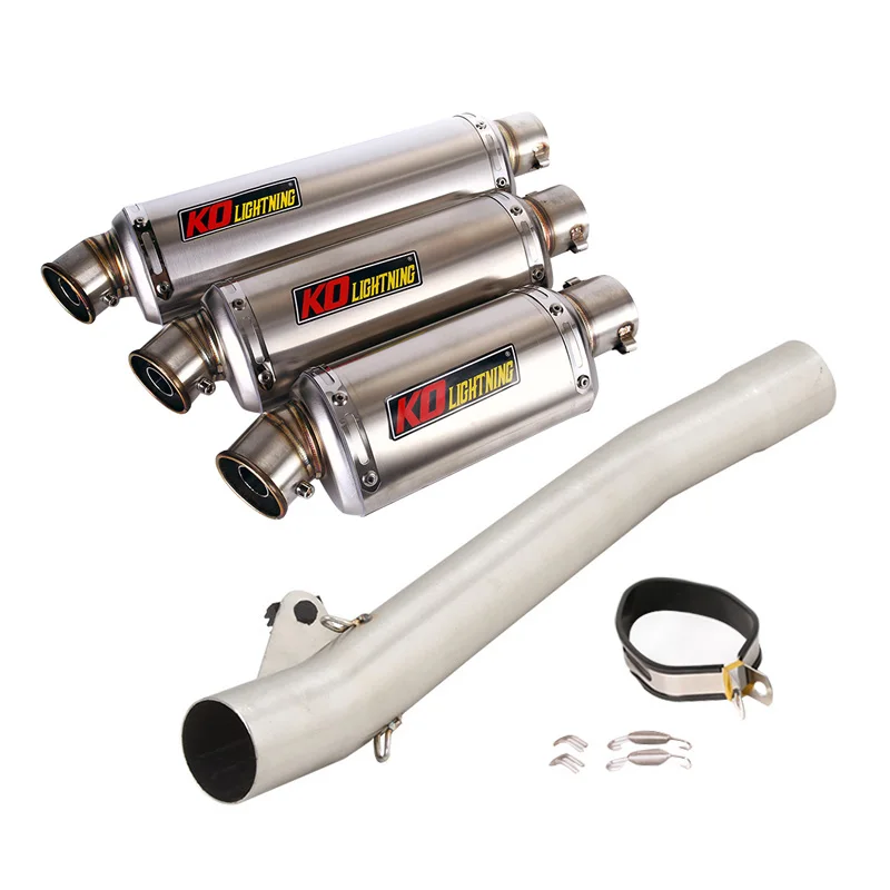 

For Suzuki Bandit 600 GSF 600 1995-2006 Slip On Exhaust Pipe Motorcycle Exhaust Mid Link Tube System Muffler Vent Tip DB Killer