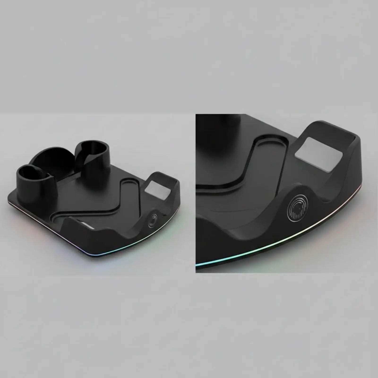 VR Charging Dock RGB VR Headset Charging Dock Slim Compact for Gamers, Gaming Room, Desk