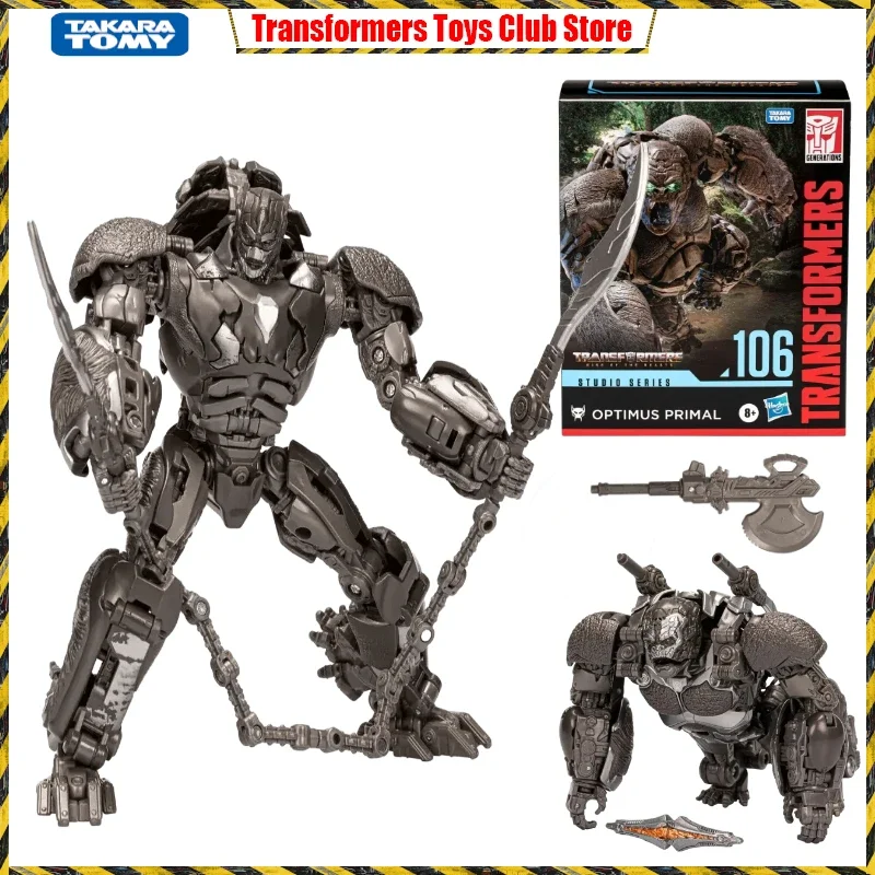 ในสต็อก TAKARA TOMYTransformers Rise of The Beasts Studio Series SS106 Optimus Primal Leader Class Action Figure ของเล่นของขวัญ