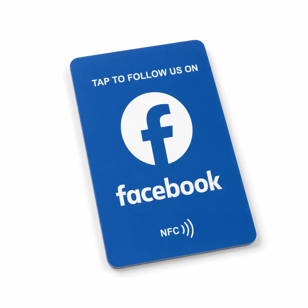 5PCS NFC Business Card Facebook Google Review Tap to Connect Smart Contact and Social Media Sharing for Business Cafe Retail