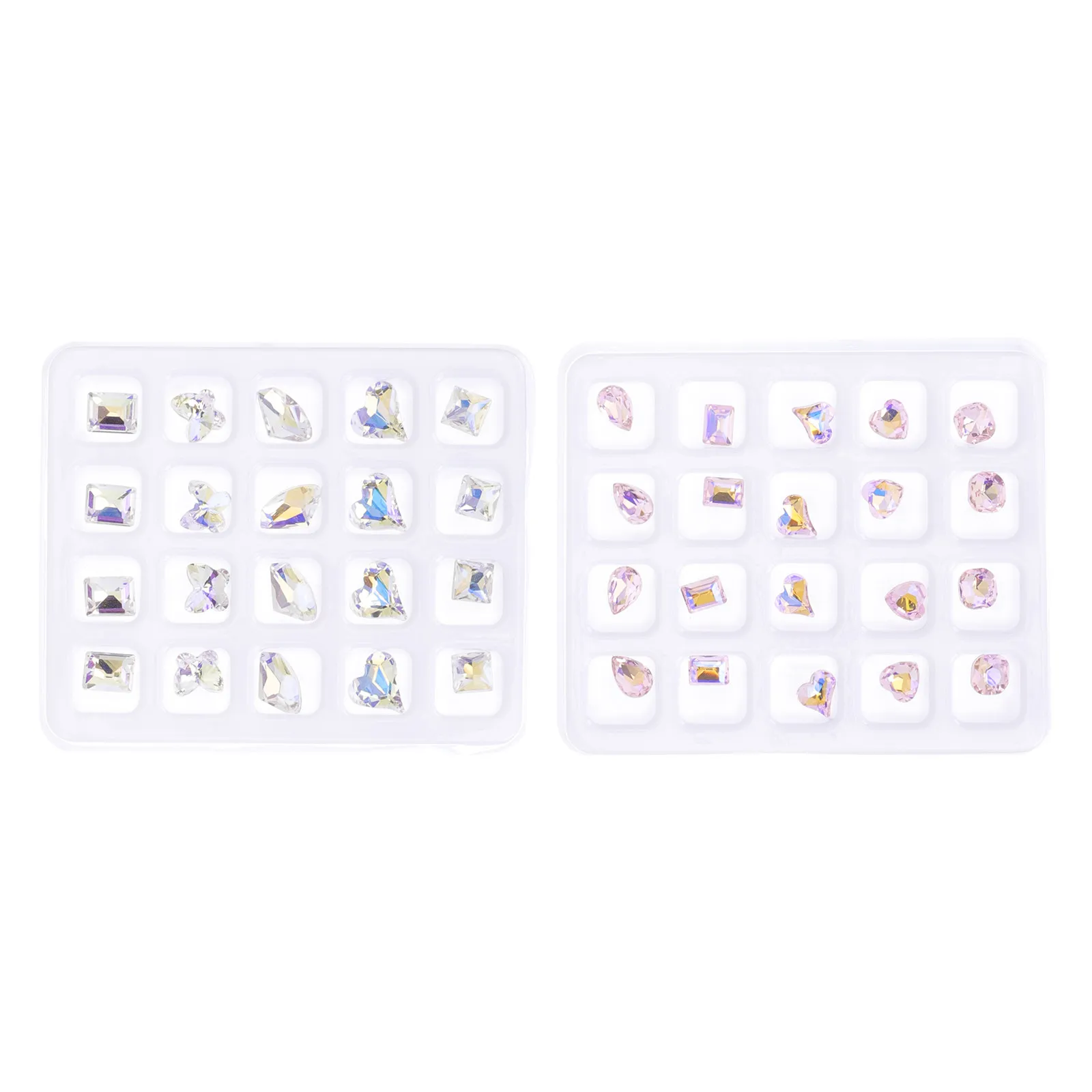 

Набор из 40 уникальных страз для ногтей, изысканные пластиковые украшения с плоским основанием для маникюра, декора и поделок своими руками