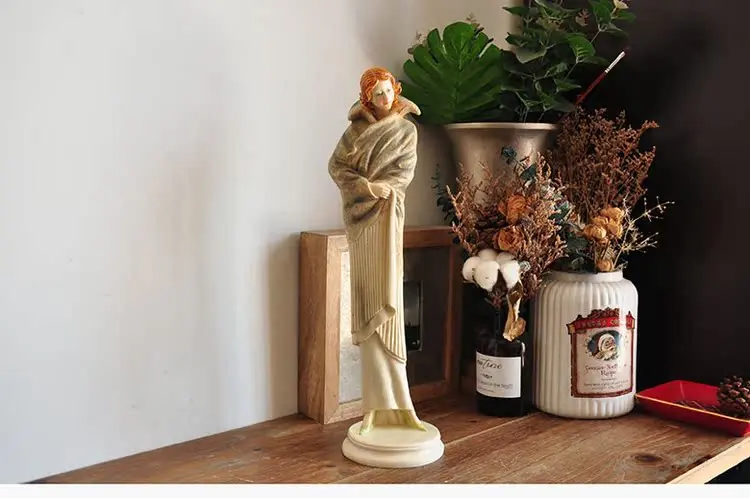 Western beauty elegant lady girl ornament Rodin Hugo home decoration