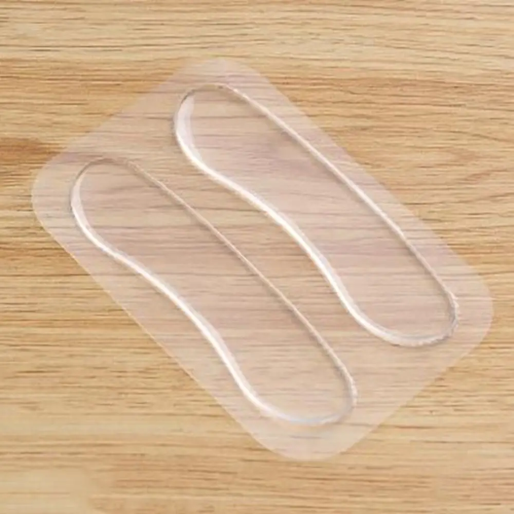 1pair Gel Silicone Heel Grips Gel Cushion Self-adhesive Shoe Insole Pad 10cm Protector Heel Wear Resistance Loose Shoes