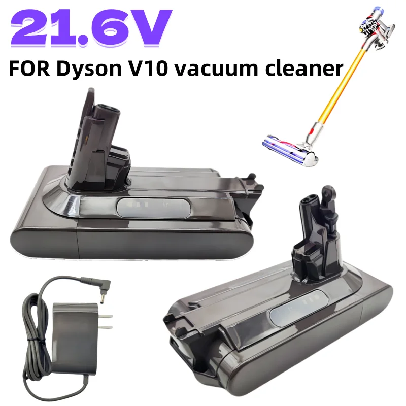 

For Dyson V10 Vacuum Cleaner 21.6V Dyson 12800mAh 25.2V V10 Battery Replacement compatible with Dyson SV12 Animal V10 Absolute