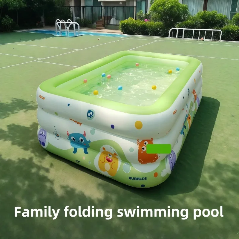 휴대용 대형 풍선 만화 괴물 수영장, 성인과 청소년을 위한 뒷마당 여름 재미에 완벽한 공간 절약형