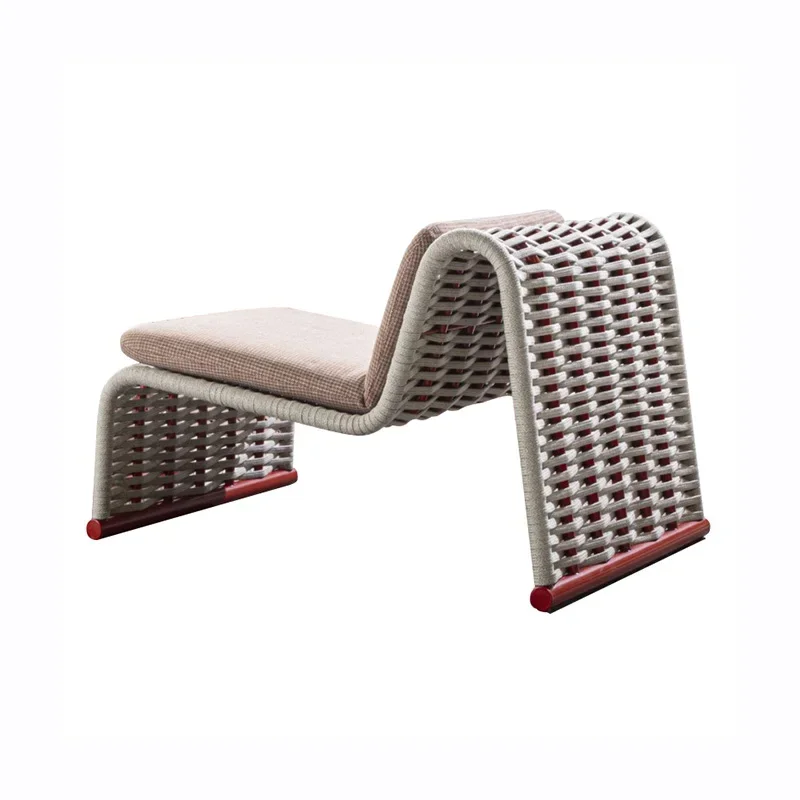 Nordic Outdoor Rattan Chair Sofa Villa Balcony Single Family Chair Homestay Outdoor Garden Outdoor Furniture Combination