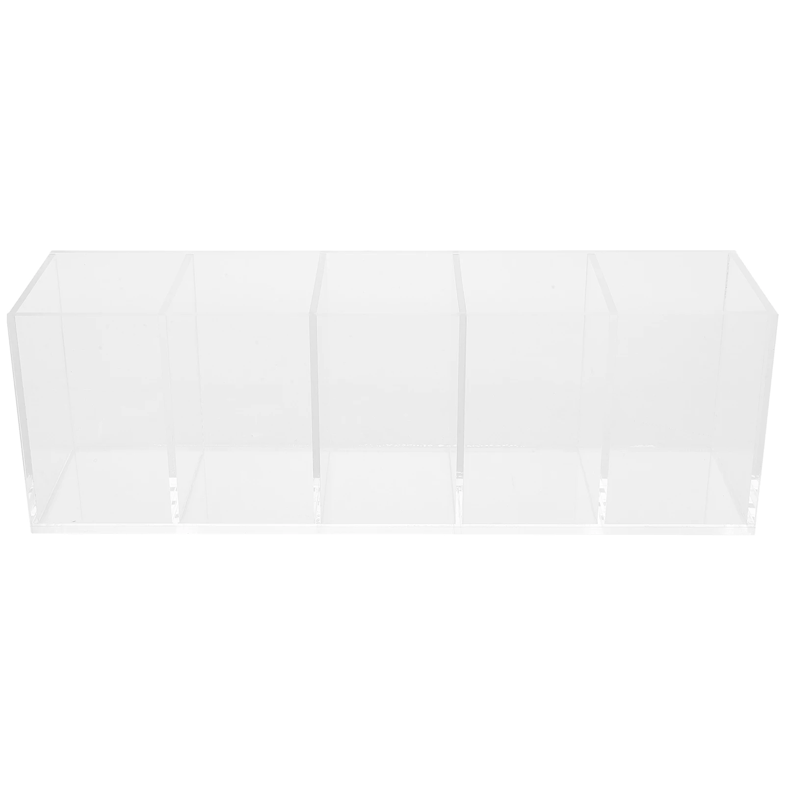 

Acrylic Pen Holder Storage Box Desk ganizer Transparent Office Supplies Bathroom Brush Caddy Home Decor Gift Pen