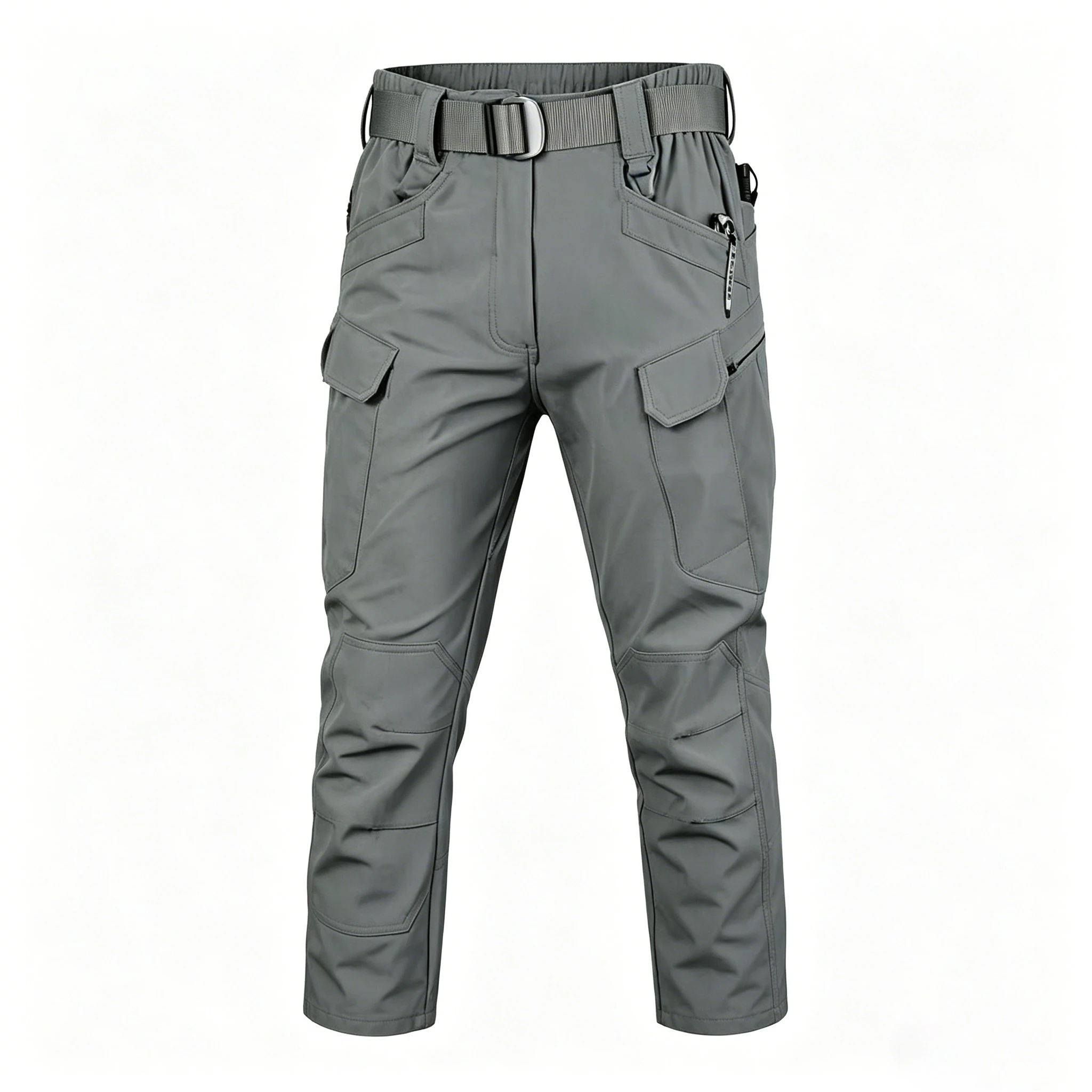 Tactical Cargo Pants Fleece Warm Casual Sports Pant Men's Hiking Fishing Waterproof Multi-pocket Outdoor Military Men Trousers