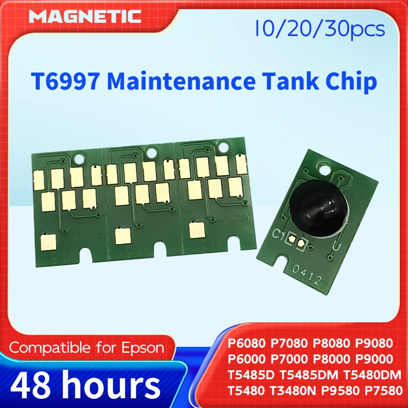 T6997 Maintenance Tank chip Waste 10~30pcs for Epson SC-P6080 P6000 P7000 P8000 P9000 T3400 T5400 T3470 T5470 P7570 C13T699700