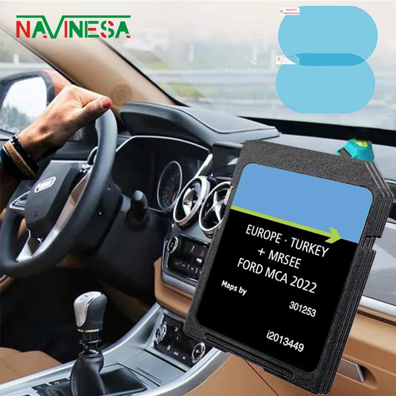 Naving Sat Nav Map UK For Ford Kuga Europe New Version Data Sd Card Mondeo MCA 2022