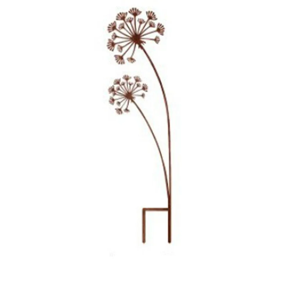 

Metal Decorative Garden Stakes Creative Antique Design Garden Pile Art Plant Shaped Floor Plugs Potted Plants