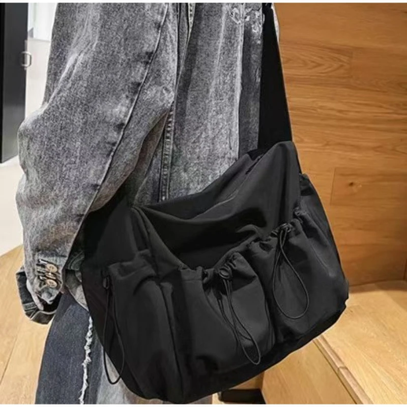 Mehrtaschen-Freizeit-Sporttasche aus Canvas, Umhängetasche für Damen, große Reisetasche, vielseitige leichte Handtasche – Detail 11