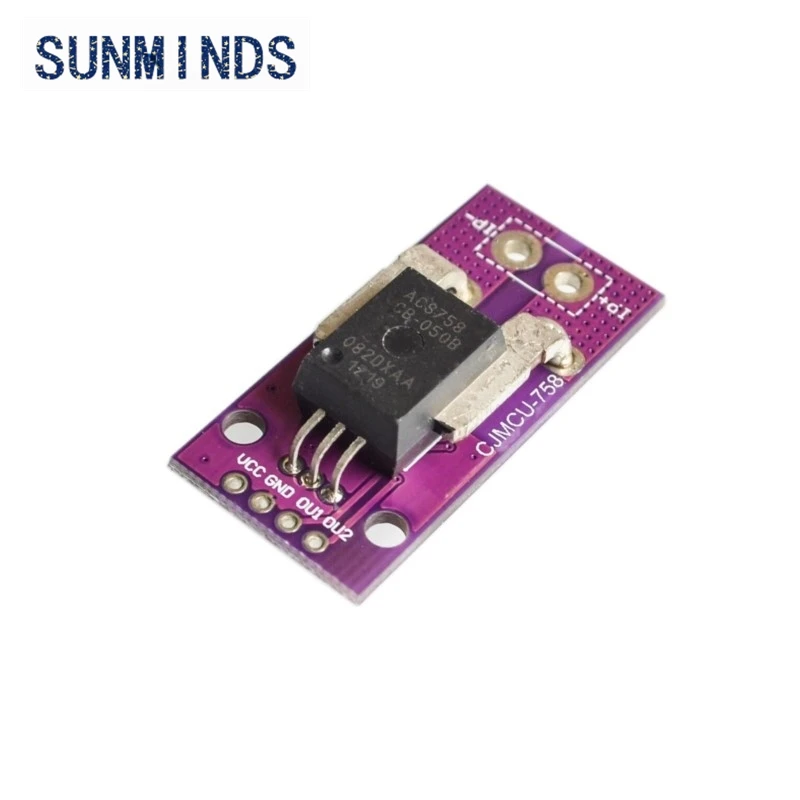 1pcs Hall Current Sensor  ACS758LCB-050B-PFF-T Linear Current Sensor Module