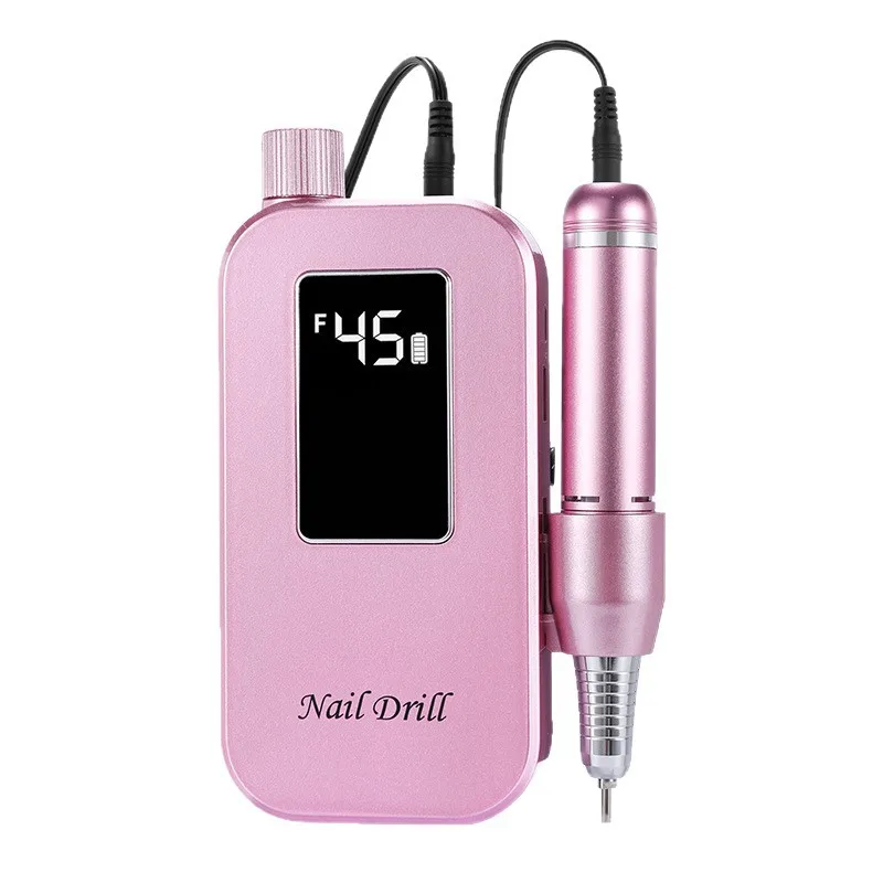 

Professional nail polisher 45000 rpm electric nail remover pen large screen polisher power storage silent