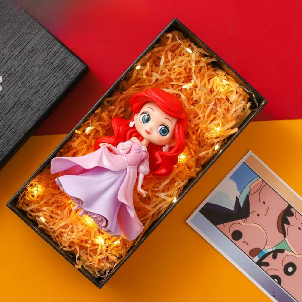 ディズニープリンセスシリーズ ブラインドボックス、エルサ、マーメイド、ソフィアフィギュア、白雪姫のかわいい漫画の置物、オタクファンの必需品（コレクターズアイテム）