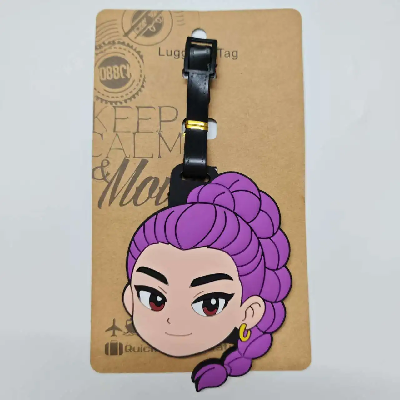 K-POP Tiger ملصق الأمتعة الإبداعي إكسسوارات السفر صندوق الأمتعة حقيبة تسجيل الدخول تحديد لوحة معلقة شماعات #5