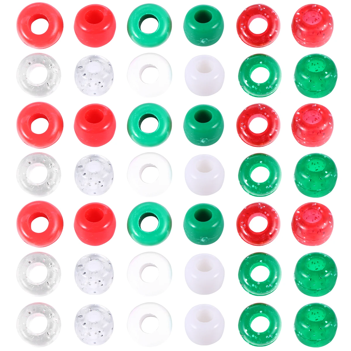 

Beaded Beads Acrylic Charms Eye-catching Christmas Decorative Plastic Beads Necklace Earrings Craft Supplies