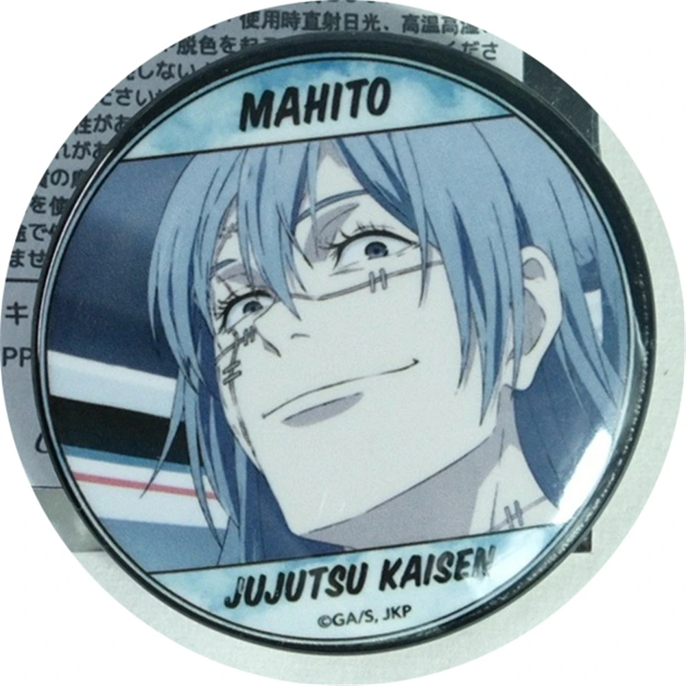 58mm Anime Jujutsu Kaisen Nanami Kento Miwa Kasumi Aoi Todo‌ Mahito Cosplay COSTUME Badge Pin SPTE Tinplate Brooch﻿ Prop Gift
