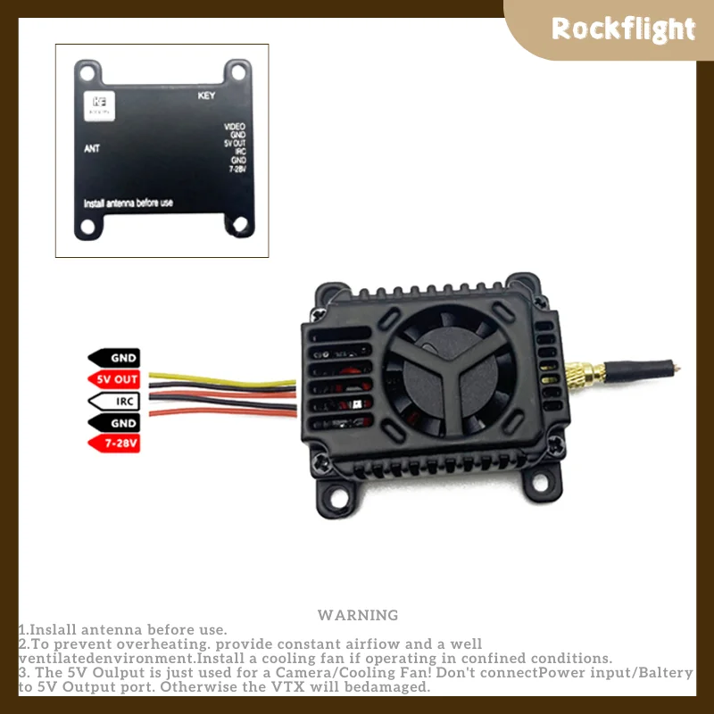 Ultra 1W6 5.8GHZ 48CH 1600mW 1.6W Adjustable FPV VTX 7-28V Transmitter for RC FPV Drone Long Range Frame Quadcopter
