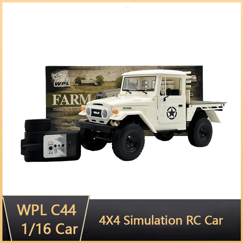 Wpl C-44 Full Scale 2.4g Rc Desert Truck Rear Bucket Rtr Remote Control Toys Cars For Boys Climbing Buggy Simulation Model