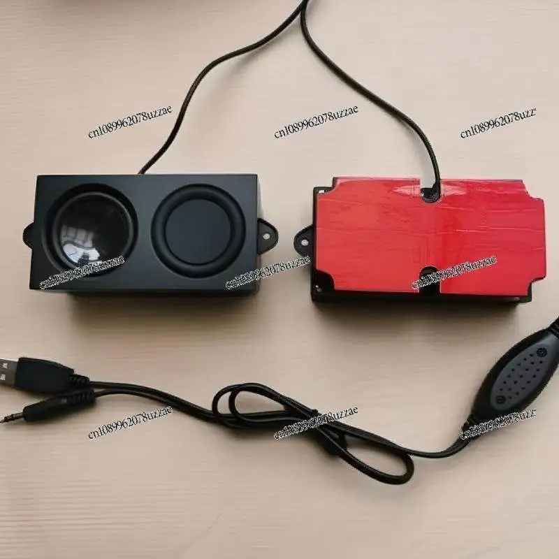 Paste-based Computer Speaker, Hanging Monitor, Large Volume Subwoofer USB Audio, Desktop Integrated Line Fan Small Speaker