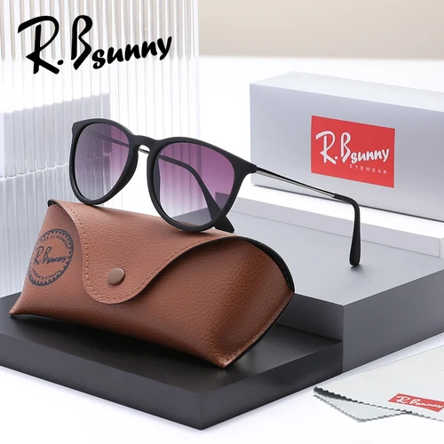 Imagen 2 del producto RBsunny marca Original clásico UV400 gafas de sol de verano ojo de gato marco redondo gafas de conducción polarizadas gafas de moda para mujer