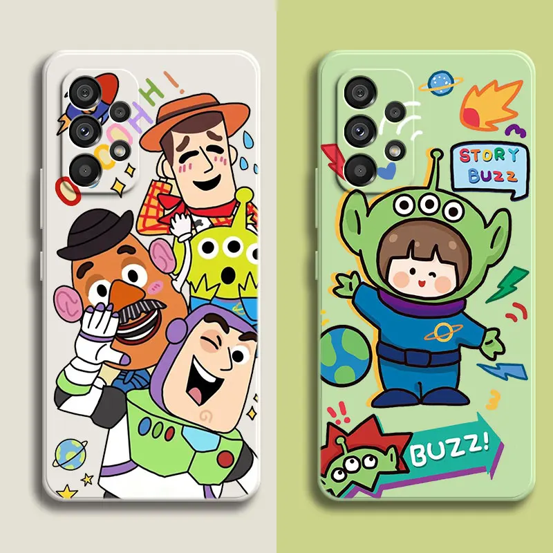 New Toy Story Buzz Lightyear Case For Samsung A14 A33 A34 A53 A54 A13 A12 A23 A24 A22 A32 A50 A51 A52S A70 A71 A72 A73 A04S A04E