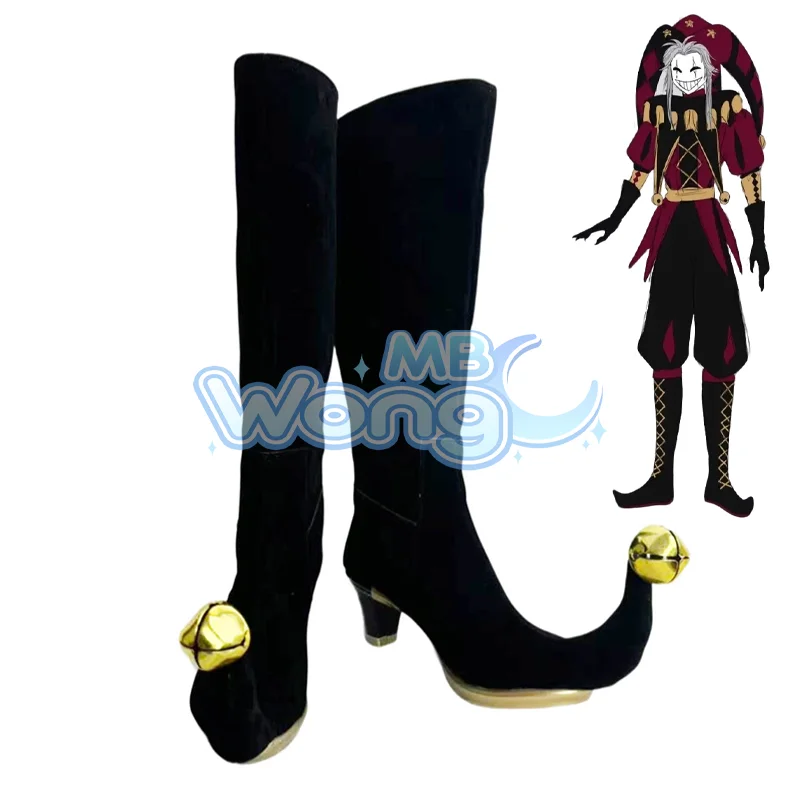 Game The Freak Circus Pierrot Cosplay Shoes Unisex Foot Shoes Boots Pierrot Role Play Adult For Halloween Carnival Props