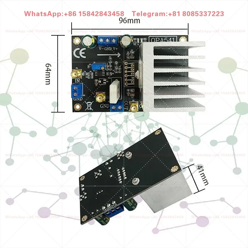 OPA541 Low Frequency Power Amplifier Module, 5A High Current High Voltage Audio Amplifier Board
