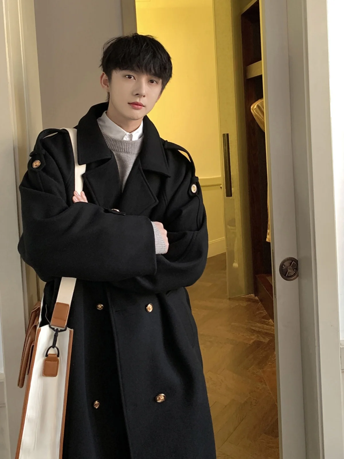 

Wool Blend Coat Winter Coats For Men Mens Cottagecore Rural Rustic Bucolic Arcadian Agrarian Agricultural Farming Country Warmer