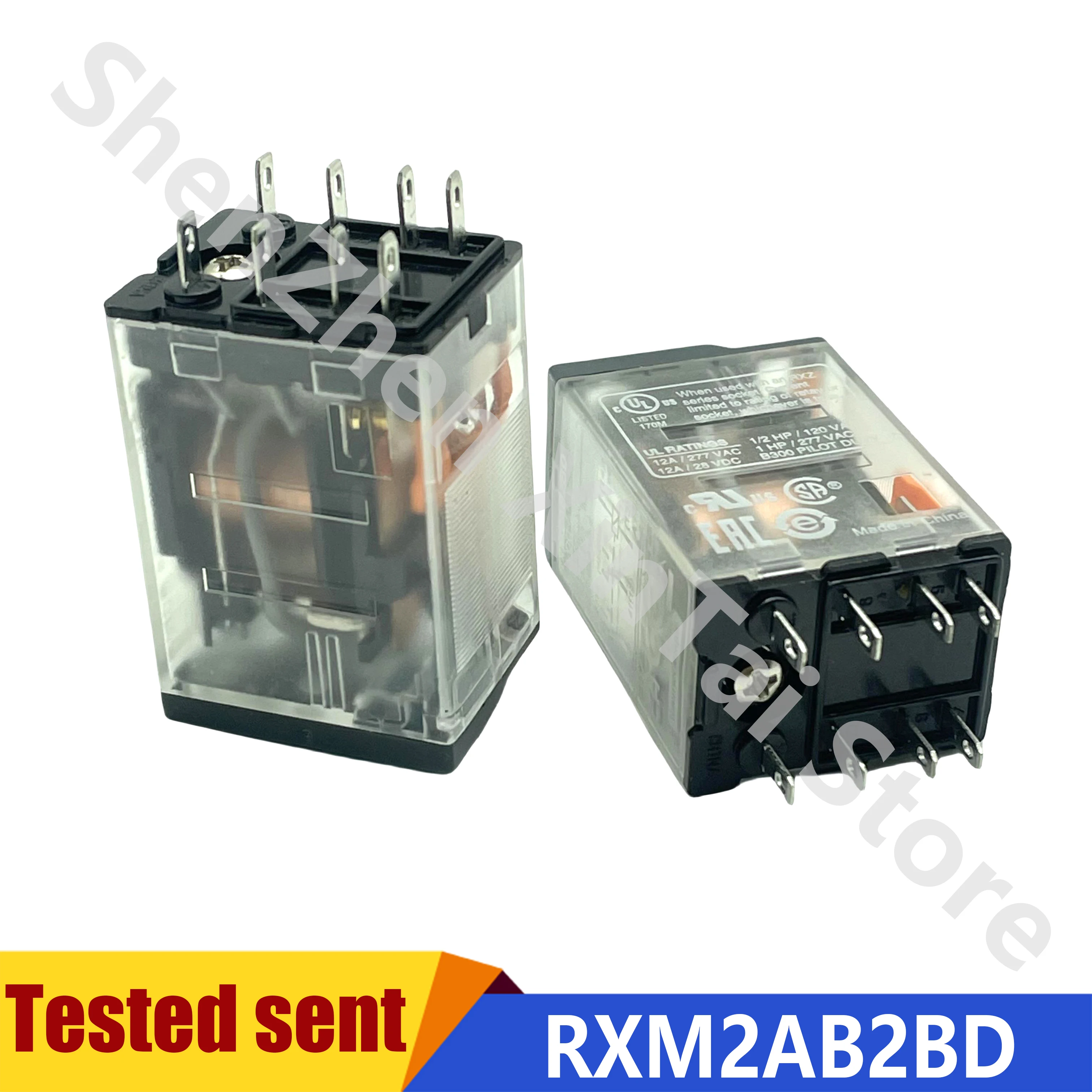 NEW original 5 pieces of relay RXM2AB2BD DC24V 12A four open four closed