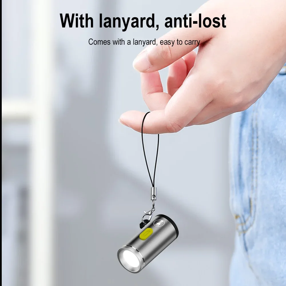 BORUiT Super Mini LED Flashlight 230LM Single Gear Extra Small Torch Camping Lantern