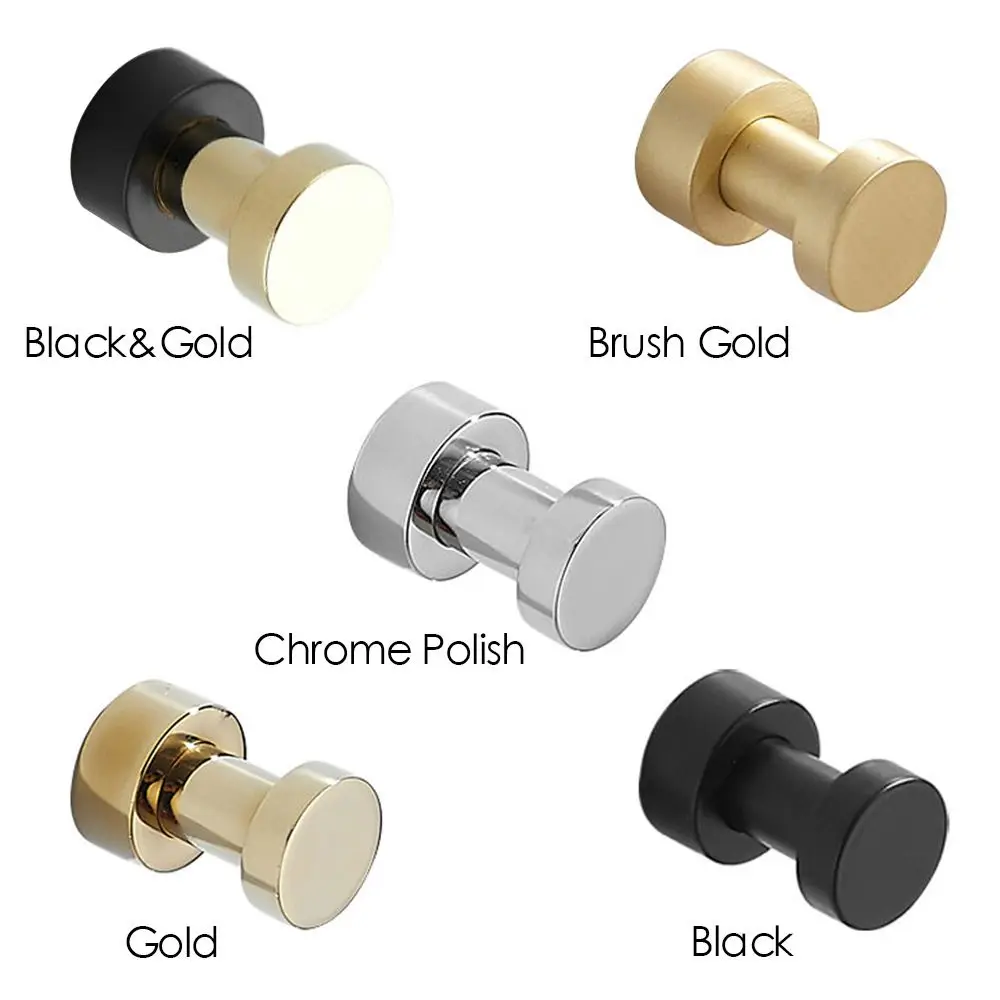 Bathroom Kitchen Wall Hanger Robe Hook Hanging Rack Brass Self-Adhesive Keys Holder For Clothes Bag Hat