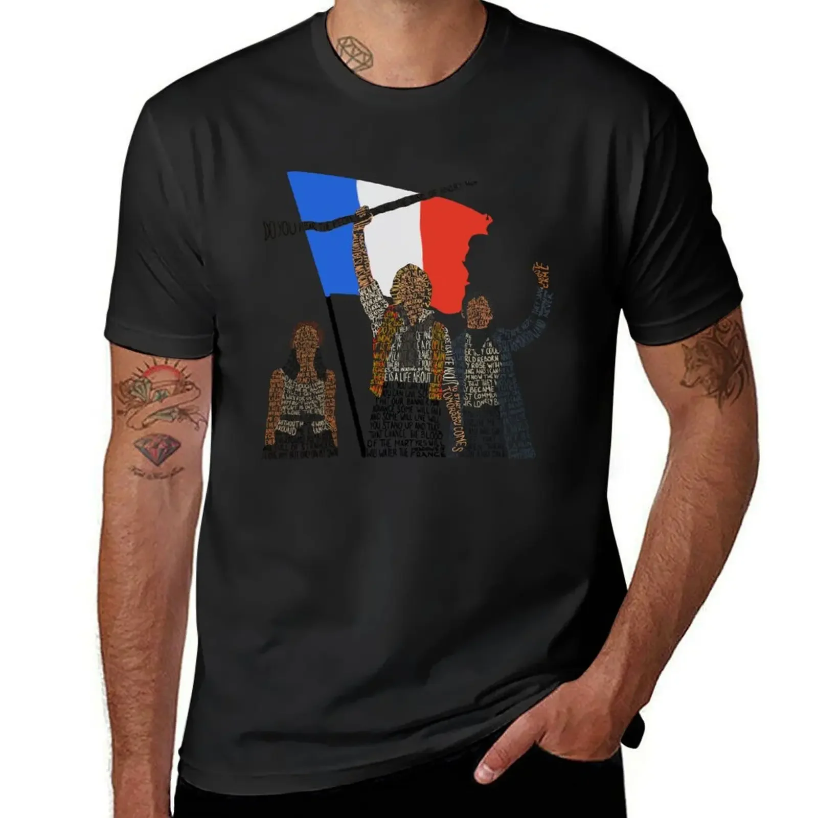 Les Miserables T-Shirt tops customizeds plain workout shirts for men