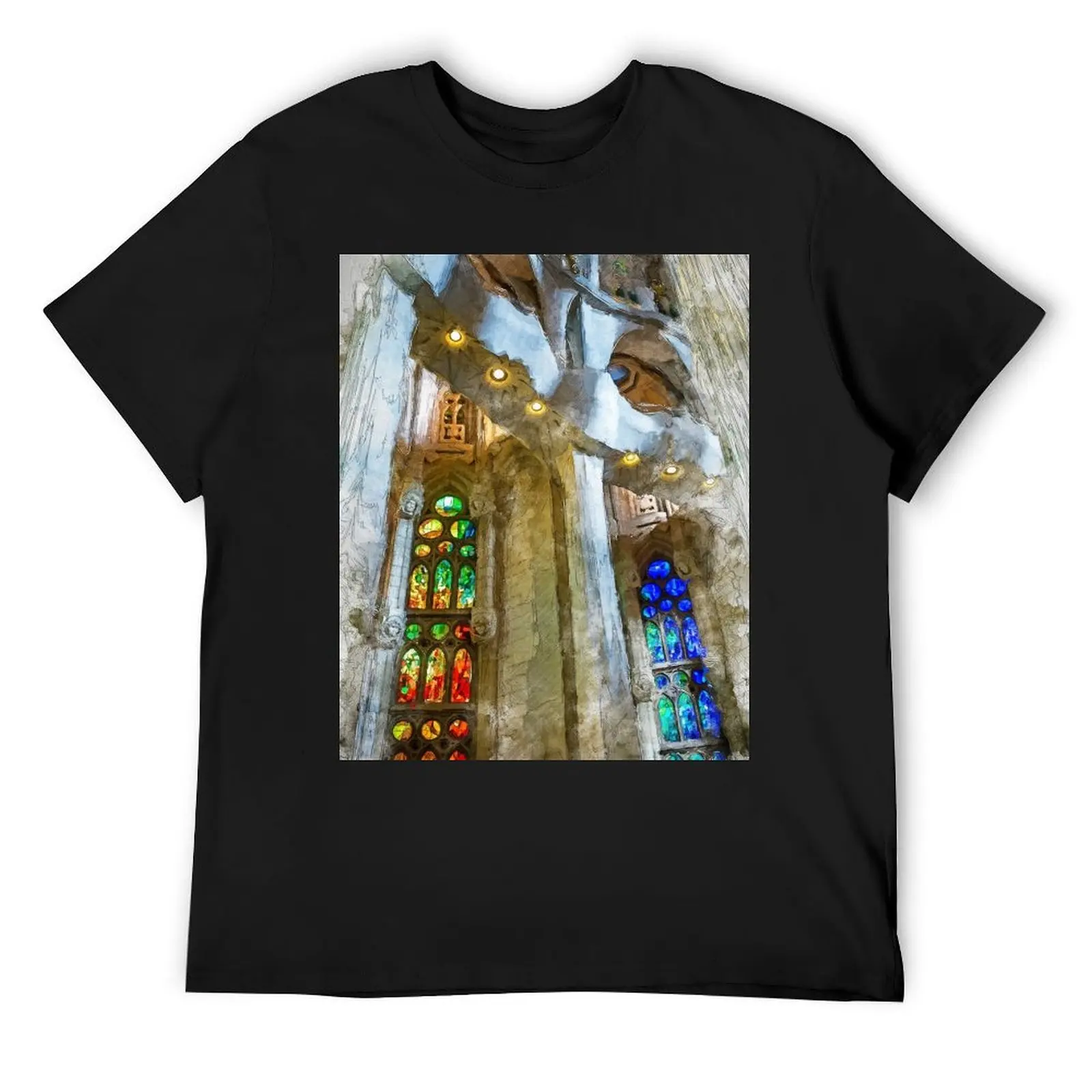 

Sagrada Familia T-Shirt blacks tops workout shirts for men