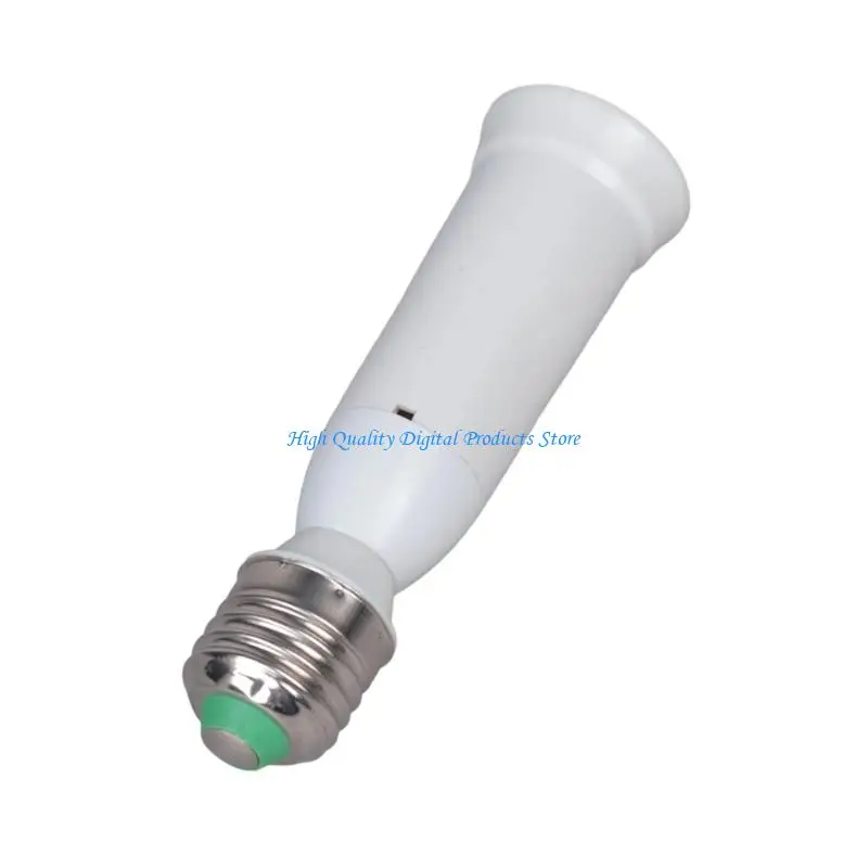 U2JE 2Pieces E27 Bulb Socket Extension Converter E27 Light Socket Extenders Plastic Metal Construction Supports 60W 250V Load