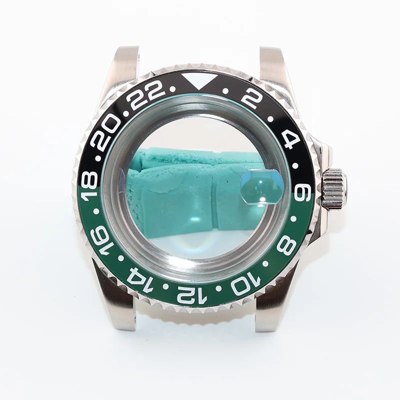 40mm Submariner Dark Green NH36 NH35 NH34 Watch Accessories for GMT Seiko Cases Men's Wristwatch Clock Replacement Parts