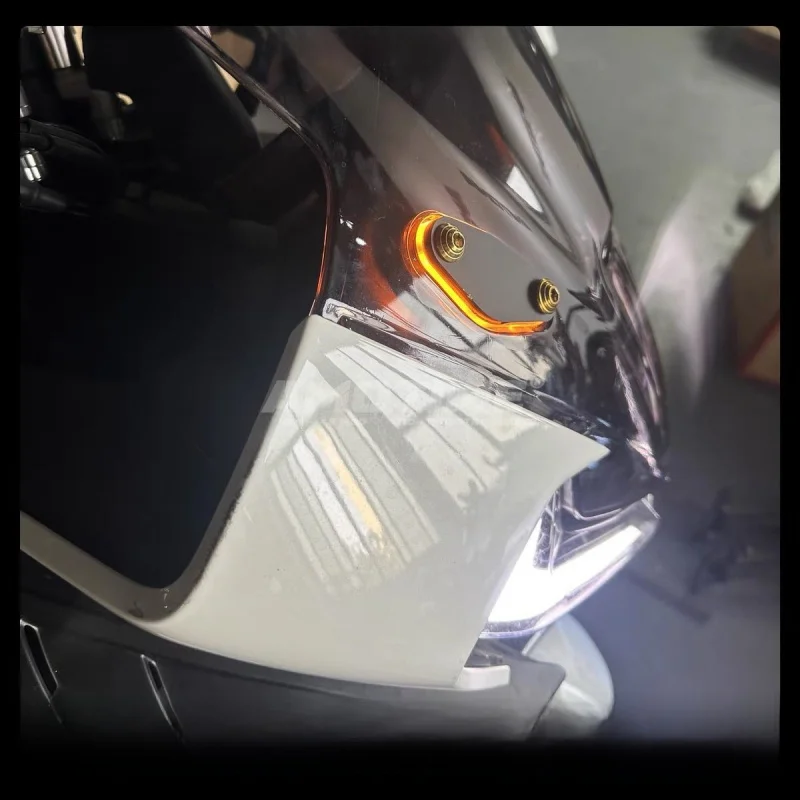 ل CFMOTO 675sr/675sr-r 675srr 675 2024 2025 LED غطاء مرآة الرؤية الخلفية (مع الضوء) دراجة نارية تعديل الملحقات #5