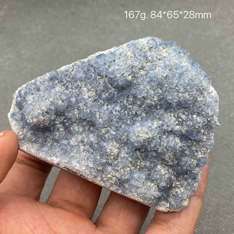 100% Natural China Fujian Morandi blue Fluorite Rare Ore Specimen Crystal