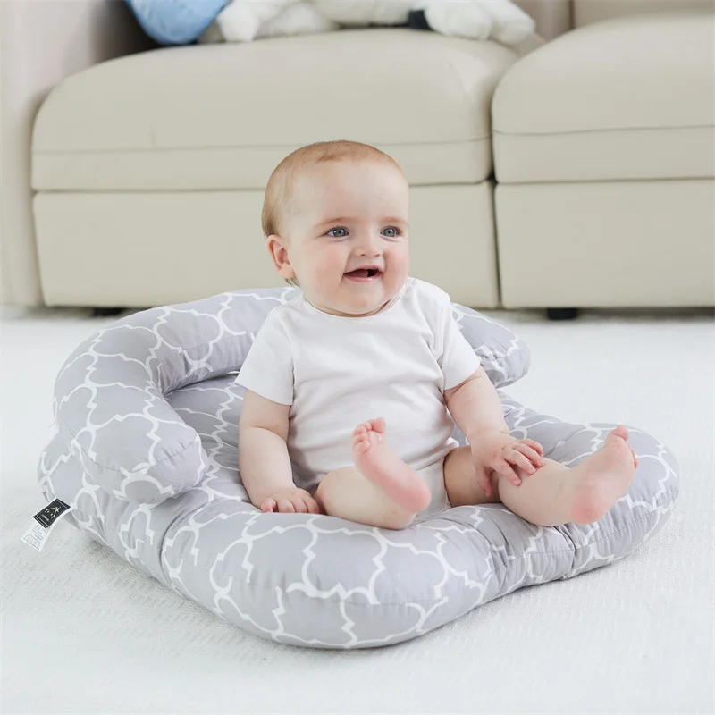 Baby Nursing Pillows Breastfeeding Anti-spill Pillow Infant U-Shaped Newborn Cotton Feeding Waist Cushion baby learn sit pillow