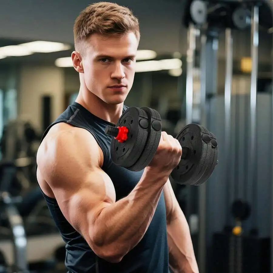 22lbs Free Weight Set With Connector, Adjustable Weights Dumbbells Set Used As Barbell, Push Up Stand, Ergonomic Grip, Anti-Slip - view 2