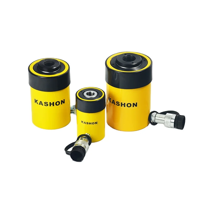 Cilindro hidráulico telescópico oco de 12 toneladas de ação única RCH-120