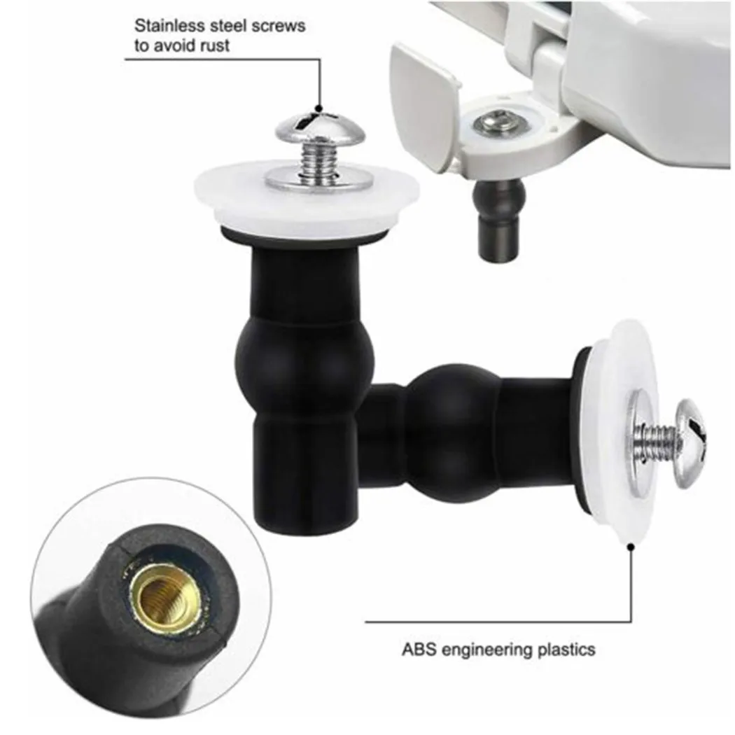 Toilet Seat Replacement Back Nuts Bottom Fixing Bolt 7.5cm Screw Washers Kit Expanding Rubber Gasket Bolt Toilet Parts Tools