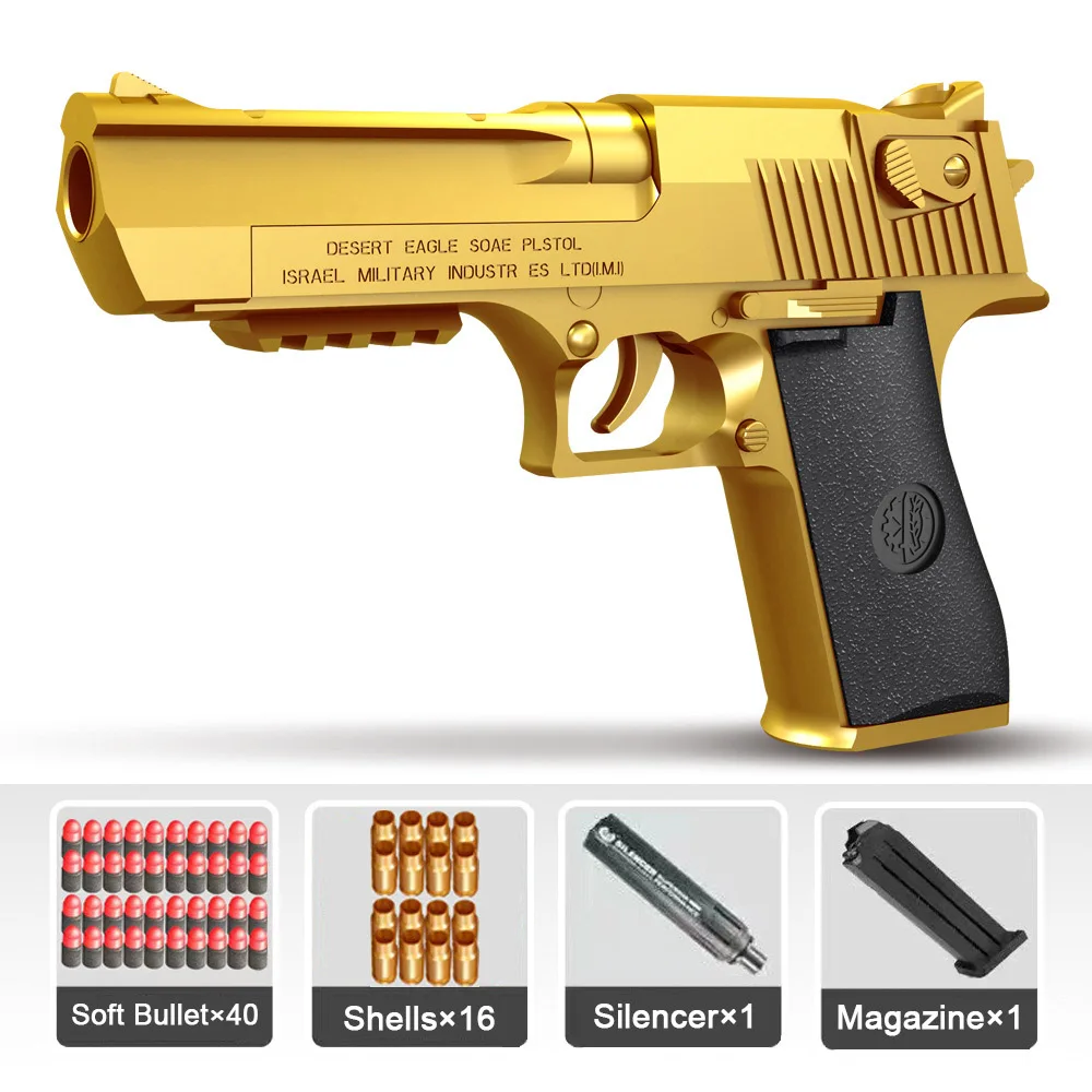 Toy Gun Pistol Accessories 32 Shells + 40 Soft EVA Bullets Shooting Games Toy For Boy Kids view 5