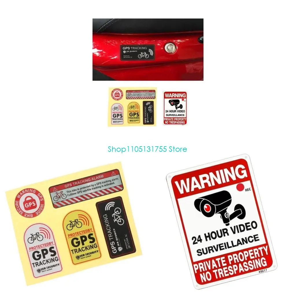 

K0EF Car Warning Sticker Reflective Waterproofed Paster Long Terms Parking Protecting