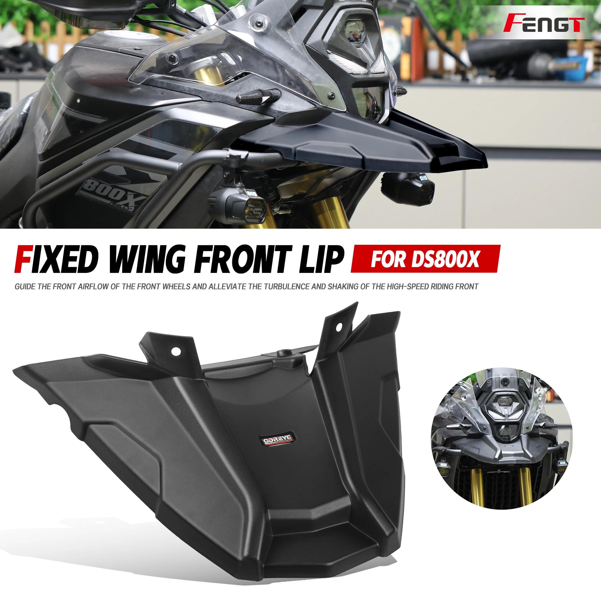 DS800X FOR VOGE 800DS 800DSX 800 Rally Motorcycle Front Fender Beak Fairing Extension Shroud Wind Deflector Fairing Cowl Cover