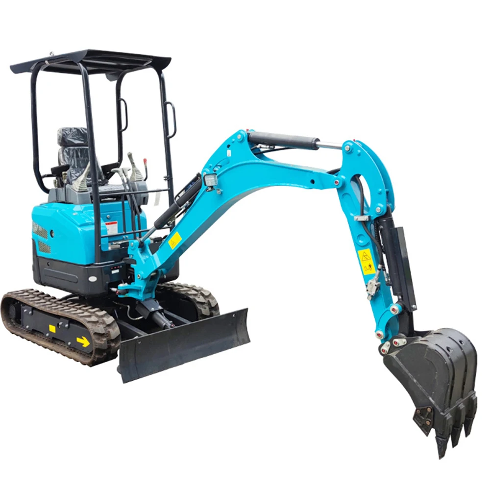 Mini Micro Small Digger Hydraulic Pilot Crawler 2.0ton Excavator Machine With Attachment