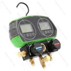 Electronic Fluoride Gauge Digital Display Manifold Tester Refrigerant Double Pressure Gauge Car Air Conditioning Leak Detection