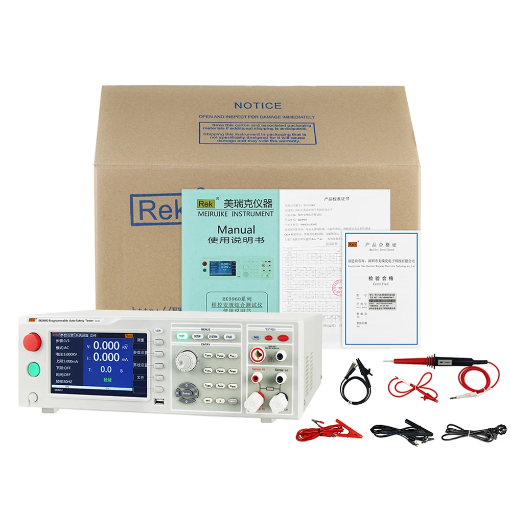 Rek RK9960/RK9960A/RK9960T Program Controlled Safety Tester AC 5KV  DC 6KV ACW DCW IR GR